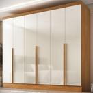 Guarda-roupa 100% Mdf 6 Portas 3 Gavetas Lisboa Yescasa