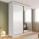 Guarda-roupa 100% Mdf com Espelho 2 Portas 4 Gavetas Trento
