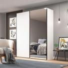 Guarda Roupa 183cm 2 Portas de Correr com Espelho 100% MDF