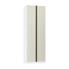 Guarda Roupa 2 Portas 2 Cabideiros 80cm Branco Com Kashmir