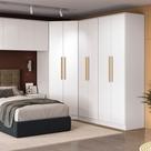 Guarda-roupa 2 Portas 2 Cabideiros Kappesberg Adapt Branco 80cm