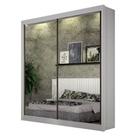 Guarda Roupa 2 Portas 2 Espelhos São Paulo Gold Branco - Leifer Móveis Guarda Roupa 2 Portas 2 Espelhos São Paulo Gold Branco - Leifer Móveis