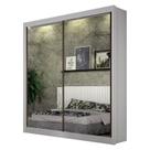 Guarda Roupa 2 Portas 2 Espelhos São Paulo Gold Branco Leifer Móveis Guarda Roupa 2 Portas 2 Espelhos São Paulo Gold Branco Leifer Móveis