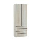 Guarda Roupa 2 Portas 4 Gavetas 90cm Prime Plus Luciane móveis
