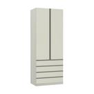 Guarda-roupa 2 Portas 90 Cm Legno Crema Com Kashmir Guarda-roupa 2 Portas 90 Cm Legno Crema Com Kashmir
