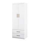 Guarda Roupa 2 Portas Chiara Branco - Phoenix Baby
