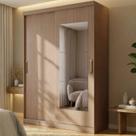 Guarda-Roupa 2 Portas com Espelho Araçá CabeCasa MadeiraOriginals