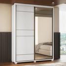 Guarda-Roupa 2 Portas com Pé e Espelho 100% MDF Quality Yescasa