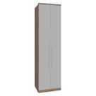 Guarda Roupa 2 Portas Com Prateleira 2450mm Setiba Plus Rimo Carvalho/Fendi
