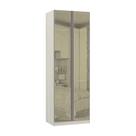 Guarda-Roupa 2 Portas com Vidro Reflecta 80cm Prime Plus Luciane Guarda-Roupa 2 Portas com Vidro Reflecta 80cm Prime Plus Luciane