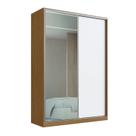 Guarda-roupa 2 Portas de Correr 1 com Espelho 3 Gavetas Aura