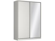 Guarda-roupa 2 Portas de Correr 1 com Espelho 3 Gavetas Aura