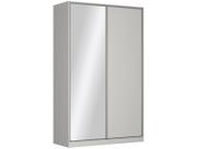 Guarda-roupa 2 Portas de Correr 1 com Espelho 3 Gavetas Elara