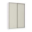 Guarda Roupa 2 Portas De Correr 159cm Branco Ff Com Kashmir