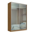 Guarda-roupa 2 Portas de Correr 2 com Espelho 3 Gavetas Aura