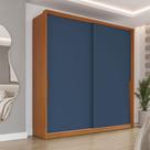 Guarda-Roupa 2 Portas De Correr 2 Gavetas 180cm Com Corrediça Telescópica Em Mdp/mdf Politorno