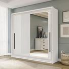 Guarda-Roupa 2 Portas De Correr 2 Gavetas 180cm Com Corrediça Telescópica Em Mdp/mdf Politorno