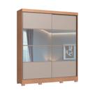 Guarda-Roupa 2 Portas de Correr 4 Gavetas com Espelho Pontal 100% MDF