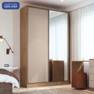 Guarda-Roupa 2 Portas de Correr com 1 Espelho, 2 Gavetas Requinte 100% MDF