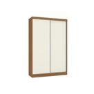 Guarda Roupa 2 Portas de Correr e 2 Gavetas N571 Flex Canela/Canela ou Off White - Kappesberg