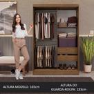 Guarda-roupa 2 Portas De Correr Rustic Max Madesa Rustic