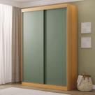 Guarda-Roupa 2 Portas Samambaia CabeCasa MadeiraMadeira Carvalho/Verde