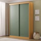 Guarda-Roupa 2 Portas Samambaia CabeCasa MadeiraMadeira Carvalho/Verde Guarda-Roupa 2 Portas Samambaia CabeCasa MadeiraMadeira Carvalho/Verde