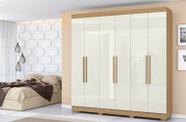 Guarda Roupa 230cm Casal 6 Portas 2 Gavetas - Atacama/ Off White Aramóveis