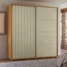 Guarda Roupa 230cm Monet com Portas de Correr - Cumaru/Opala Madetec