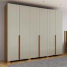 Guarda Roupa 270cm 6 Portas 4 Gavetas Dalla Costa 100% MDF