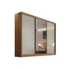 Guarda Roupa 3 Portas (1 c/ Espelho) e 4 Gavetas Toulon/Sonetto Plus Cumaru/Fendi - Novo Horizonte Guarda Roupa 3 Portas (1 c/ Espelho) e 4 Gavetas Toulon/Sonetto Plus Cumaru/Fendi - Novo Horizonte
