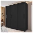 Guarda Roupa 3 Portas 2 Gavetas Com 8 Pés Preto New Glass Guarda Roupa 3 Portas 2 Gavetas Com 8 Pés Preto New Glass