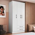 Guarda-roupa 3 Portas 2 Gavetas Moscou