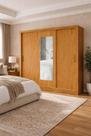 Guarda Roupa 3 Portas 3 Gav e Espelho Sapphire -Grand Line