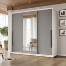 Guarda-Roupa 3 Portas 4 Gavetas 220cm Com Detalhes Usinados E Corrediça Telescópica Em Mdp/mdf Politorno