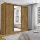 Guarda Roupa 3 Portas 4 Gavetas Com Espelho Carioca Móveis