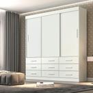 Guarda Roupa 3 Portas 9 Gavetas New Star Sallêto Móveis