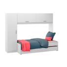 Guarda Roupa 3 Portas Aéreo c/ Bicama 2691 Branco - Multimóveis
