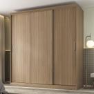 Guarda-Roupa 3 Portas Araçá CabeCasa MadeiraOriginals Nogueira