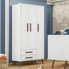 Guarda-roupa 3 Portas com 2 Gavetas Q Encanto Retrô Guarda-roupa 3 Portas com 2 Gavetas Q Encanto Retrô