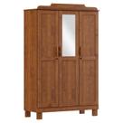 Guarda Roupa 3 Portas Com Espelho Cobre Imbuia - FN Guarda Roupa 3 Portas Com Espelho Cobre Imbuia - FN