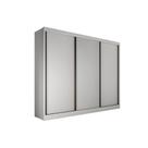 Guarda Roupa 3 Portas de Correr e 6 Gavetas Diamond/Londres Neve - Novo Horizonte