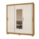 Guarda Roupa 3 Portas Deslizantes com Espelho Canadá Freijo Off White 987032 Moval Guarda Roupa 3 Portas Deslizantes com Espelho Canadá Freijo Off White 987032 Moval