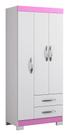 Guarda-Roupa 3 Portas NT 5000 Rosa - Notável