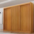 Guarda-roupa 3 Portas Portas Ripadas Milano MDF