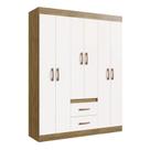Guarda-roupa 30206 6 Portas 2 Gavetas 2 Prateleiras Rivera