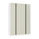 Guarda Roupa 4 Portas 159,2 Cm Branco Ff Com Kashmir Guarda Roupa 4 Portas 159,2 Cm Branco Ff Com Kashmir