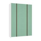 Guarda Roupa 4 Portas 159,2 Cm Branco Ff Com Verde Jade Guarda Roupa 4 Portas 159,2 Cm Branco Ff Com Verde Jade