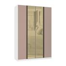 Guarda Roupa 4 Portas 159,2 Cm Bronze Branco Ff Com Connect Guarda Roupa 4 Portas 159,2 Cm Bronze Branco Ff Com Connect