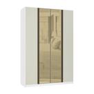 Guarda Roupa 4 Portas 159,2 Cm Bronze Branco Ff Com Kashmir Guarda Roupa 4 Portas 159,2 Cm Bronze Branco Ff Com Kashmir
